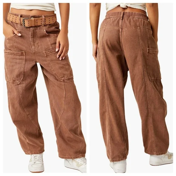 Free People We the Free “new school” relaxed baggy jeans - Picture 1 of 10